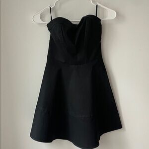 Express Black Strapless Dress